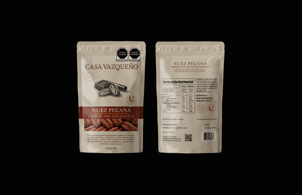 [677144538937] Nuez con chocolate canela 100 gr