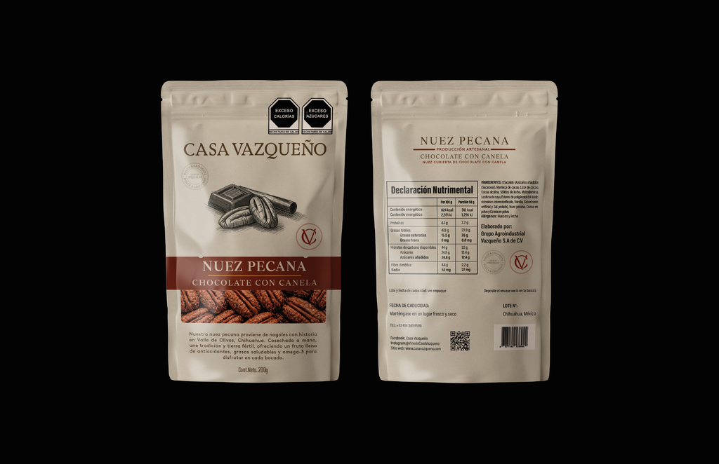 [677144538944] Nuez con chocolate canela 200 gr